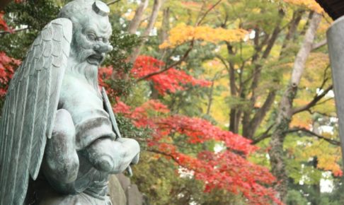 高尾山の紅葉と仏像