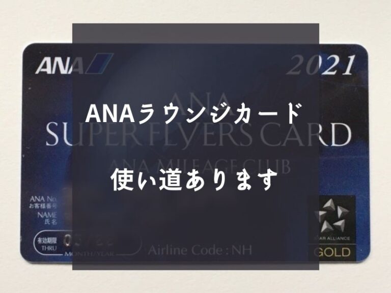 ANAラウンジカードの使い道を調べてみた 一応キープしておこう