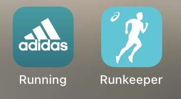 adidas runningとRunkeeperのアプリ